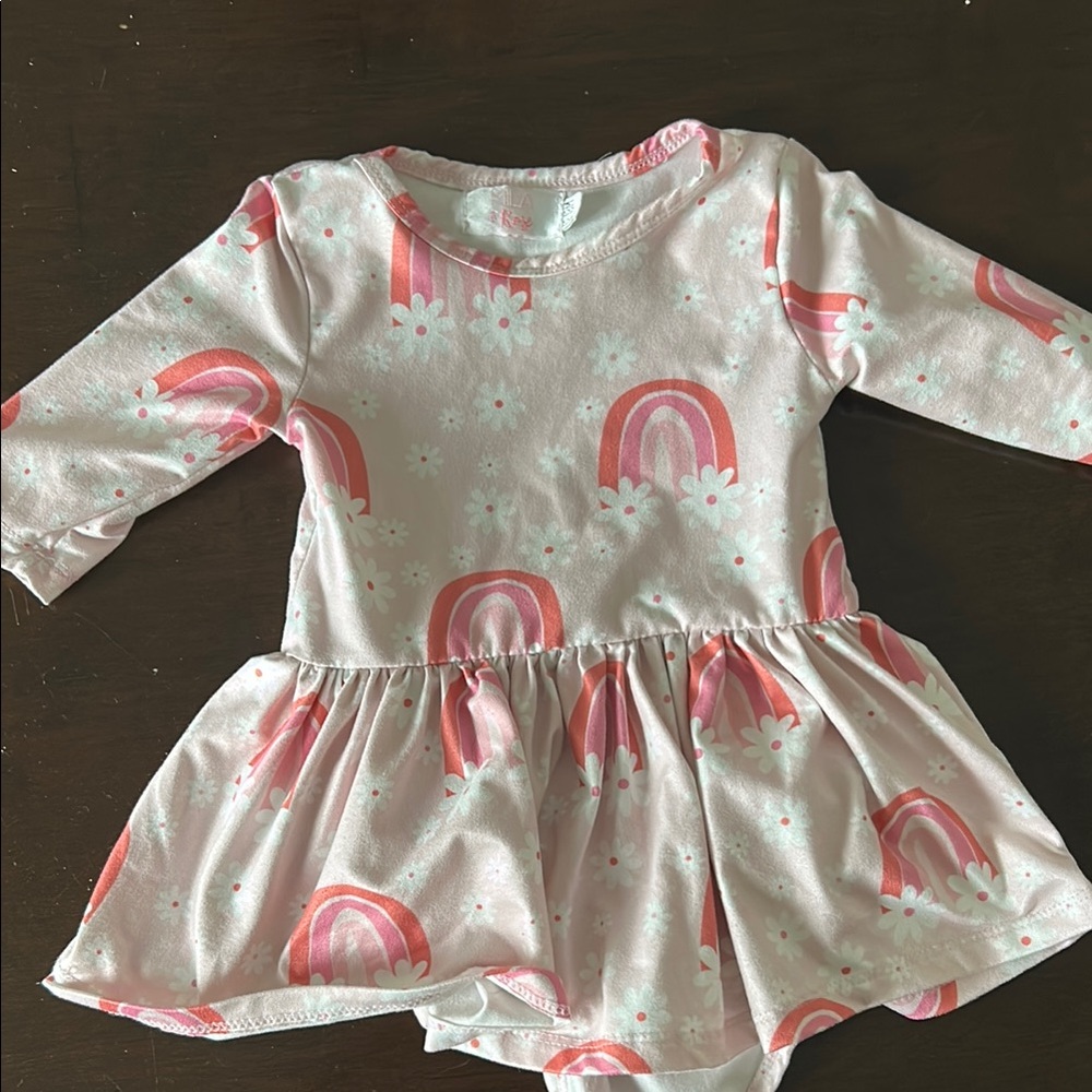 Pink Rainbow Kids Bodysuit